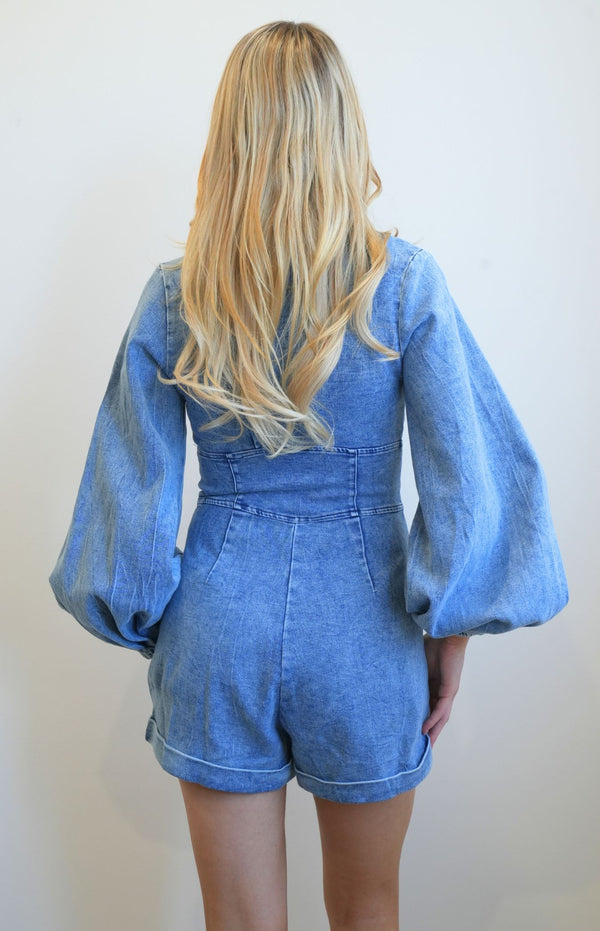 Frenchy Playsuit - Denim