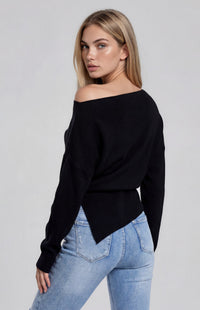 Tory Off-Shoulder Top - Black