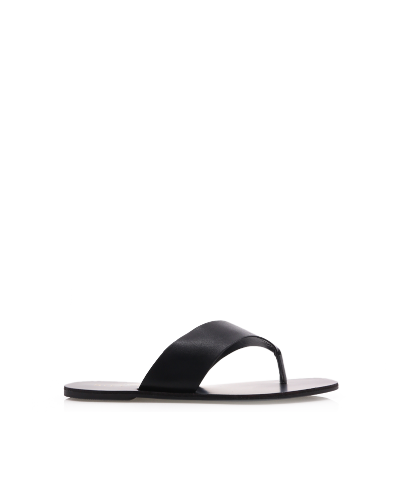 Billini Grey Thong Slide - Black