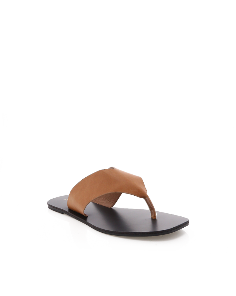 Billini Grey Thong Slide - Sugar Brown