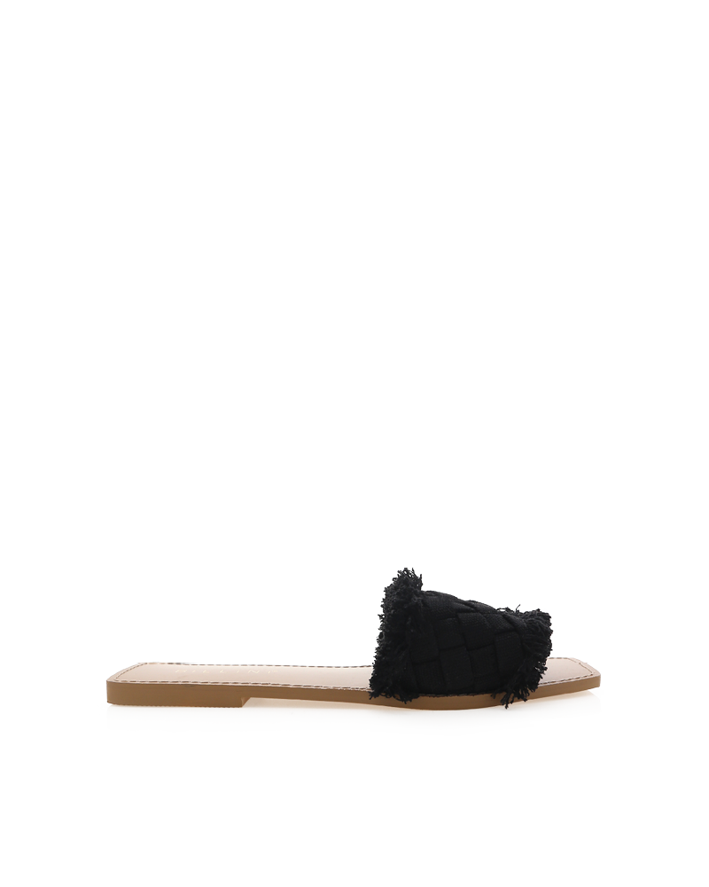 Billini Ishka Slide - Black Woven