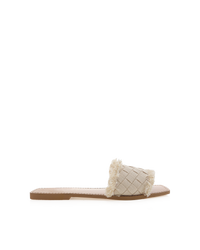 Billini Ishka Slide - Cream Woven