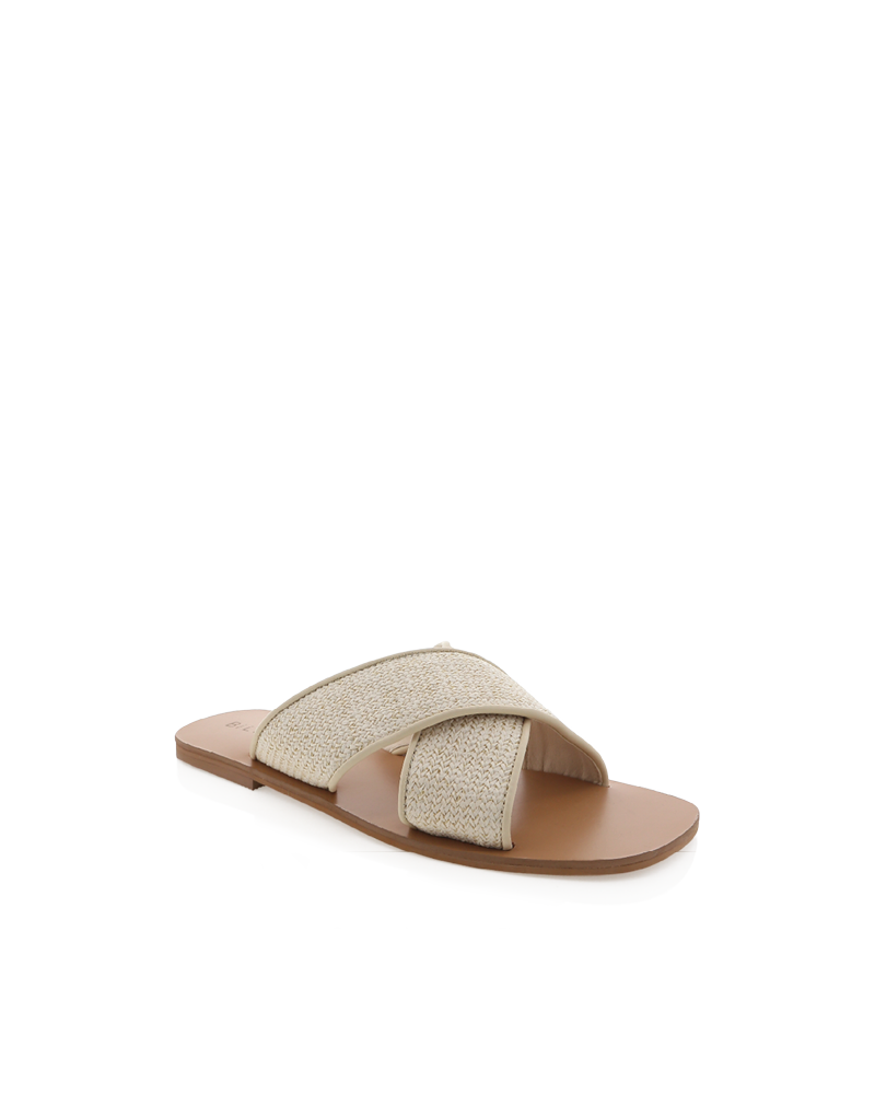 Billini Kacee Slide - Cream Raffia