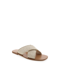 Billini Kacee Slide - Cream Raffia