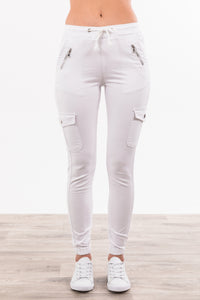 Frankie Cargo Jeans - White