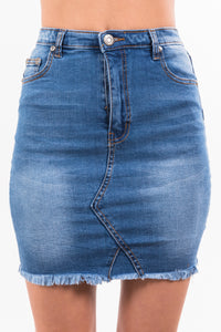 Dina Mini Skirt - Denim