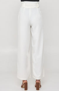 Majella Paper Bag Pants - White