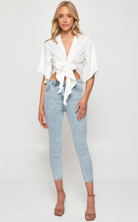 Myles Kimono Top - White