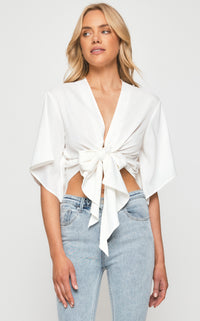 Myles Kimono Top - White